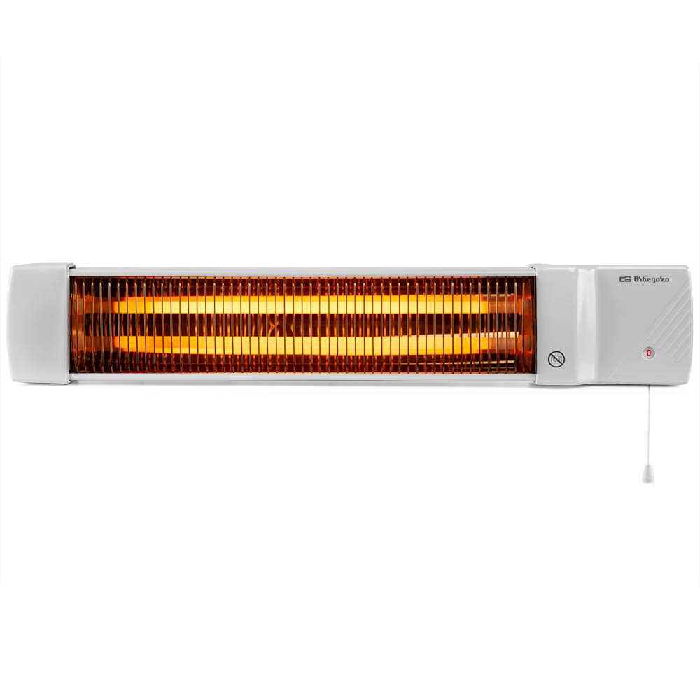 Calefactor infrarrojos Orbegozo BB5002 PARED 1200W blanco. BAÑO